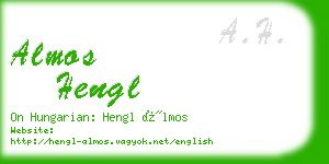 almos hengl business card